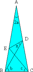 Isosceles triangle ABC